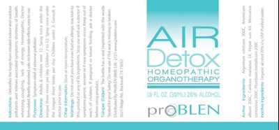 Image Description (Air Detox Label)